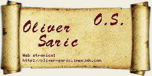 Oliver Sarić vizit kartica